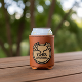 Custom Leather Patch Koozies