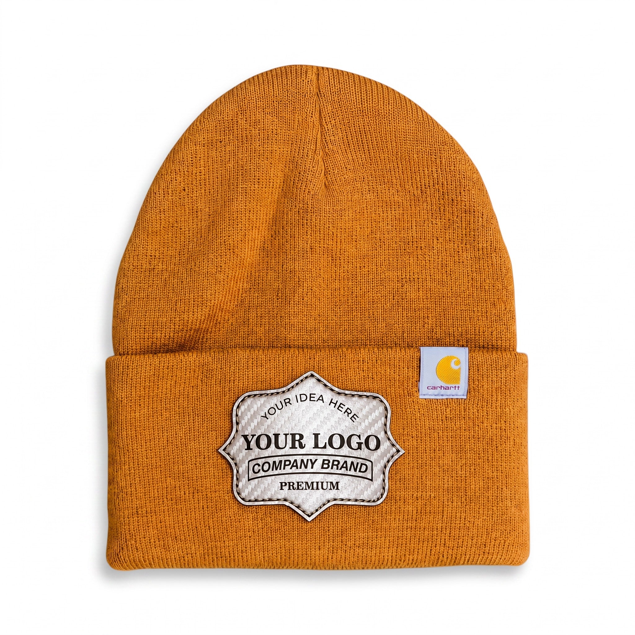 Custom Carhartt Beanies Laser Engraved Patch